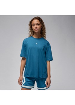 Damska koszulka z krótkim rękawem i motywem otwartego rombu Jordan Sport - Niebieski ze sklepu Nike poland w kategorii Bluzki damskie - zdjęcie 172155630