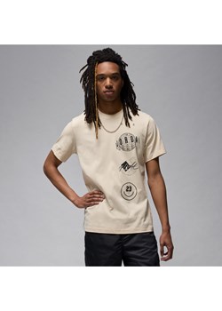 T-shirt męski Jordan Brand - Brązowy ze sklepu Nike poland w kategorii T-shirty męskie - zdjęcie 172155650