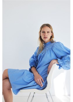 H & M - Sukienka z haftem angielskim - Niebieski ze sklepu H&M w kategorii Sukienki - zdjęcie 172155723