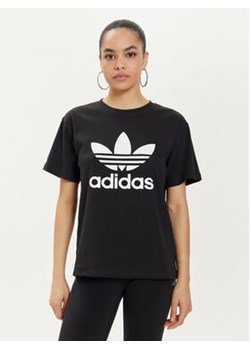 adidas T-Shirt Trefoil IR9533 Czarny Regular Fit ze sklepu MODIVO w kategorii Bluzki damskie - zdjęcie 172157070