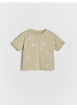 Reserved - T-shirt z nadrukiem - oliwkowy ze sklepu Reserved w kategorii Koszulki niemowlęce - zdjęcie 172161400