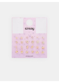Sinsay - Kolczyki 12 pack - złoty ze sklepu Sinsay w kategorii Kolczyki - zdjęcie 172162282