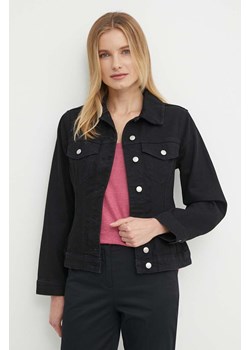 Sisley kurtka jeansowa damska kolor czarny przejściowa ze sklepu ANSWEAR.com w kategorii Kurtki damskie - zdjęcie 172162710