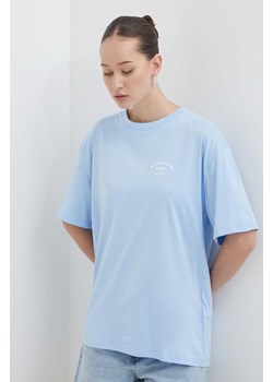 Roxy t-shirt bawełniany Essential Energy damski kolor niebieski ERJKT04130 ze sklepu ANSWEAR.com w kategorii Bluzki damskie - zdjęcie 172162853