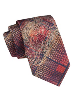 Modny Krawat Męski - Alties - Kolorowy z Mixem Wzorów KRALTS1060 ze sklepu JegoSzafa.pl w kategorii Krawaty - zdjęcie 172162943