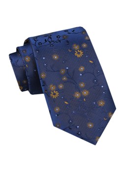 Modny Krawat Męski - Alties - Niebieski w Drobne Kwiaty KRALTS1095 ze sklepu JegoSzafa.pl w kategorii Krawaty - zdjęcie 172162953