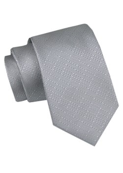 Modny Krawat Męski - Alties - Popielaty, Jednokolorowy, Drobna Faktura KRALTS1073 ze sklepu JegoSzafa.pl w kategorii Krawaty - zdjęcie 172162973