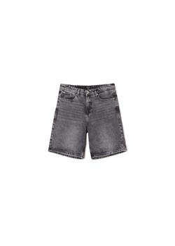 Cropp - Czarne jeansowe szorty loose - szary ze sklepu Cropp w kategorii Spodenki męskie - zdjęcie 172163211