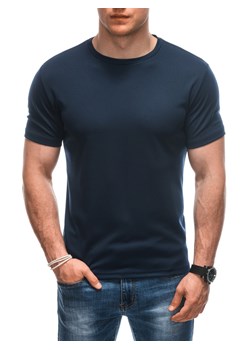 T-shirt męski basic 1930S - granatowy ze sklepu Edoti w kategorii T-shirty męskie - zdjęcie 172163352