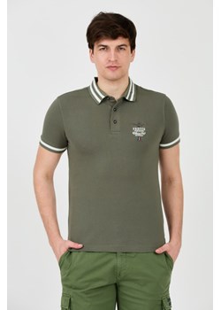 AERONAUTICA MILITARE Zielone polo Short Sleeve, Wybierz rozmiar XXL ze sklepu outfit.pl w kategorii T-shirty męskie - zdjęcie 172163762
