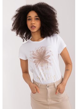 T-Shirt Z Nadrukiem biały ze sklepu 5.10.15 w kategorii Bluzki damskie - zdjęcie 172164724
