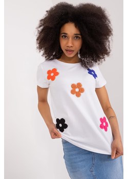 T-Shirt Z Cekinami biały ze sklepu 5.10.15 w kategorii Bluzki damskie - zdjęcie 172164734