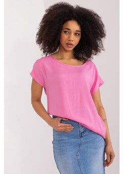 Bluzka Z Okrągłym Dekoltem różowa ze sklepu 5.10.15 w kategorii Bluzki damskie - zdjęcie 172164743