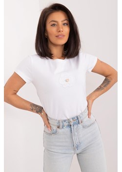 T-Shirt Z Aplikacją biały ze sklepu 5.10.15 w kategorii Bluzki damskie - zdjęcie 172164770