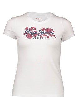 Pepe Jeans Koszulka w kolorze białym ze sklepu Limango Polska w kategorii Bluzki damskie - zdjęcie 172164842