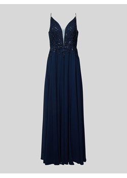 Sukienka wieczorowa w jednolitym kolorze z cekinami ze sklepu Peek&Cloppenburg  w kategorii Sukienki - zdjęcie 172164953