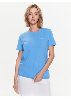 Tommy Hilfiger T-Shirt 1985 WW0WW37877 Błękitny Regular Fit ze sklepu MODIVO w kategorii Bluzki damskie - zdjęcie 172165961