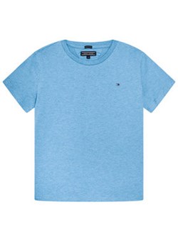 Tommy Hilfiger T-Shirt KB0KB04140 S Błękitny Regular Fit ze sklepu MODIVO w kategorii Bluzki dziewczęce - zdjęcie 172166302