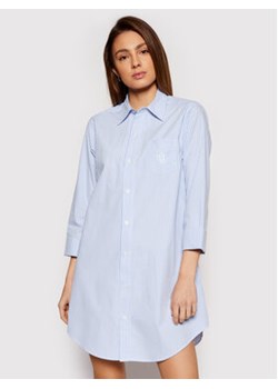 Lauren Ralph Lauren Koszula nocna I815197 Błękitny Regular Fit ze sklepu MODIVO w kategorii Koszule nocne - zdjęcie 172166413