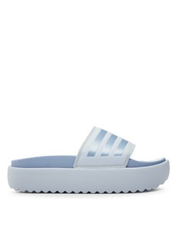 adidas Klapki Adilette Platform Slides HQ6181 Błękitny ze sklepu MODIVO w kategorii Klapki damskie - zdjęcie 172166504