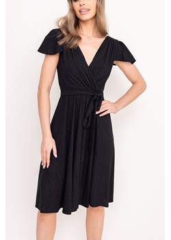 Czarna Sukienka brokatowa GENVELI ze sklepu TONO w kategorii Sukienki - zdjęcie 172168094