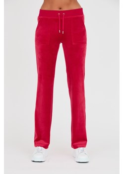 JUICY COUTURE Czerwone spodnie dresowe Del Ray Pocket Pant, Wybierz rozmiar L ze sklepu outfit.pl w kategorii Spodnie damskie - zdjęcie 172168953