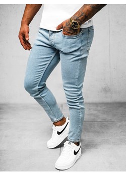 Spodnie jeansowe męskie niebieskie OZONEE O/2336/1 ze sklepu ozonee.pl w kategorii Jeansy męskie - zdjęcie 172170301
