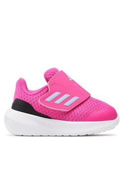 Sneakersy adidas Runfalcon 3.0 Sport Running Hook-and-Loop Shoes HP5860 Błękitny ze sklepu eobuwie.pl w kategorii Buty sportowe dziecięce - zdjęcie 172171002
