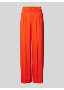 Spodnie materiałowe z szeroką nogawką i zakładkami w pasie model ‘MARRAKECH’ ze sklepu Peek&Cloppenburg  w kategorii Spodnie damskie - zdjęcie 172171134