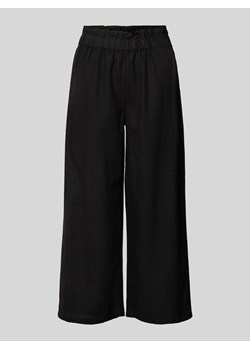 Spodnie lniane z elastycznym pasem model ‘SOLVI’ ze sklepu Peek&Cloppenburg  w kategorii Spodnie damskie - zdjęcie 172171204