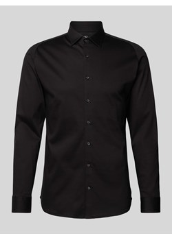 Koszula biznesowa o kroju slim fit z kołnierzykiem typu kent ze sklepu Peek&Cloppenburg  w kategorii Koszule męskie - zdjęcie 172171221