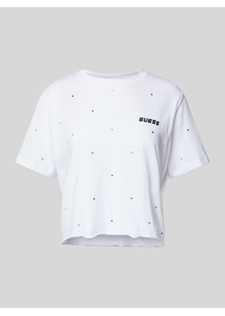 T-shirt krótki z obszyciem ozdobnymi kamieniami model ‘SKYLAR’ ze sklepu Peek&Cloppenburg  w kategorii Bluzki damskie - zdjęcie 172171281