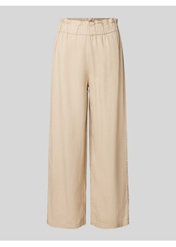 Spodnie lniane z elastycznym pasem model ‘SOLVI’ ze sklepu Peek&Cloppenburg  w kategorii Spodnie damskie - zdjęcie 172171364