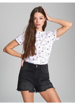 Sinsay - Koszulka z nadrukiem - biały ze sklepu Sinsay w kategorii Bluzki damskie - zdjęcie 172174123