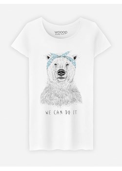 WOOOP Koszulka &quot;We Can Do It&quot; w kolorze białym ze sklepu Limango Polska w kategorii Bluzki damskie - zdjęcie 172177410