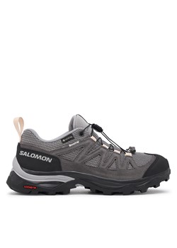 Sneakersy Salomon X Ward Leather GORE-TEX L47182400 Czarny ze sklepu eobuwie.pl w kategorii Buty sportowe damskie - zdjęcie 172179150