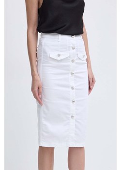 Liu Jo spódnica kolor biały midi ołówkowa ze sklepu ANSWEAR.com w kategorii Spódnice - zdjęcie 172181564