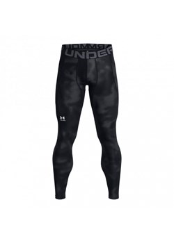 Męskie legginsy treningowe Under Armour UA HG Armour Printed Lgs - czarne ze sklepu Sportstylestory.com w kategorii Spodnie męskie - zdjęcie 172182153