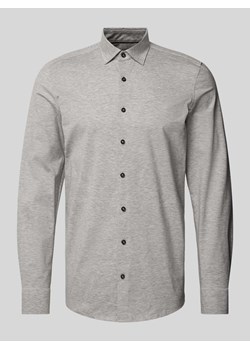 Koszula biznesowa o kroju body fit z kołnierzykiem typu kent  model ‘New York'’ ze sklepu Peek&Cloppenburg  w kategorii Koszule męskie - zdjęcie 172182470
