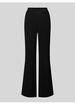 Spodnie o rozkloszowanym kroju z mieszanki wiskozy i lnu ze sklepu Peek&Cloppenburg  w kategorii Spodnie damskie - zdjęcie 172182900