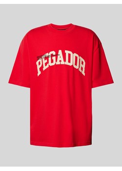 T-shirt o kroju oversized z nadrukiem z logo ze sklepu Peek&Cloppenburg  w kategorii T-shirty męskie - zdjęcie 172182953