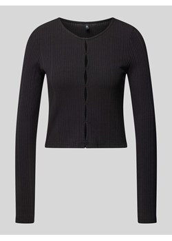 Bluzka krótka z długim rękawem i okrągłym dekoltem model ‘TINO’ ze sklepu Peek&Cloppenburg  w kategorii Bluzki damskie - zdjęcie 172183002