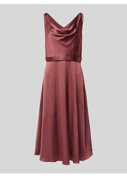 Sukienka koktajlowa o długości do kolan z lejącym dekoltem ze sklepu Peek&Cloppenburg  w kategorii Sukienki - zdjęcie 172183034