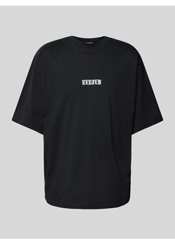 T-shirt z nadrukiem z logo i okrągłym dekoltem ze sklepu Peek&Cloppenburg  w kategorii T-shirty męskie - zdjęcie 172183054