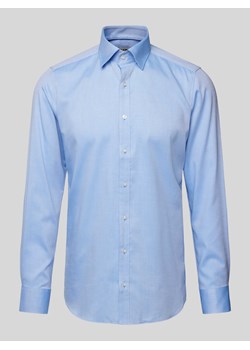 Koszula biznesowa o kroju body fit z kołnierzykiem typu kent ze sklepu Peek&Cloppenburg  w kategorii Koszule męskie - zdjęcie 172183083