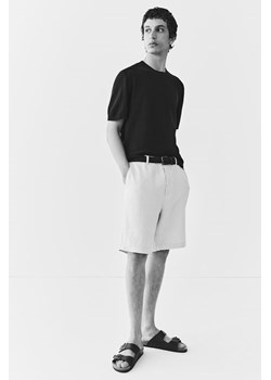 H & M - Lniane szorty Regular Fit - Biały ze sklepu H&M w kategorii Spodenki męskie - zdjęcie 172183564
