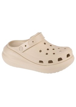 Klapki Crocs Classic Crush Clog 207521-2Y2 beżowy ze sklepu ButyModne.pl w kategorii Klapki damskie - zdjęcie 172183740