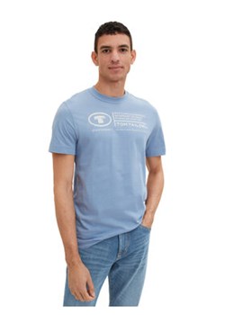 Tom Tailor T-Shirt 1035611 Błękitny Regular Fit ze sklepu MODIVO w kategorii T-shirty męskie - zdjęcie 172184262