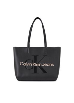 Calvin Klein Jeans Torebka Sculpted Shopper29 Mono K60K610276 Czarny ze sklepu MODIVO w kategorii Torby Shopper bag - zdjęcie 172184294