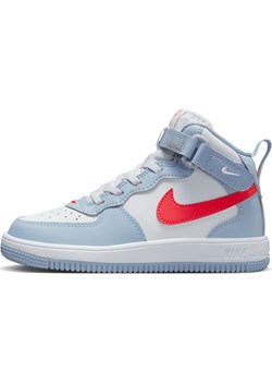 Buty dla małych dzieci Nike Force 1 Mid EasyOn - Niebieski ze sklepu Nike poland w kategorii Buty sportowe dziecięce - zdjęcie 172184653
